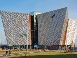 Außenansicht Titanic Museum in Belfast