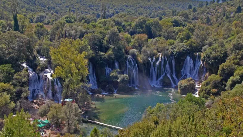 Kravica Wasserfälle Bosnien Herzegowina