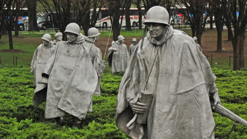 Korean War Veterans Memorial in Washington DC