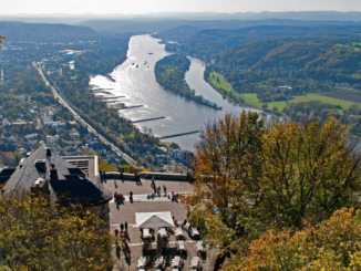Berg Drachenfels: Zauberhafter Ausblick über den Rhein