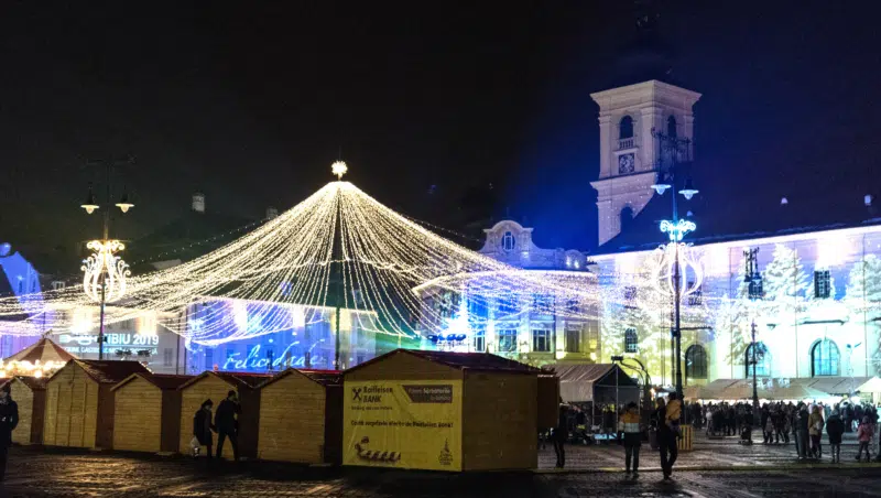 Weihnachtsmarkt Piata Mare Sibiu