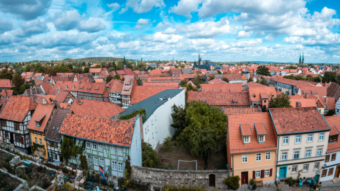 Ausblick über Quedlinburg