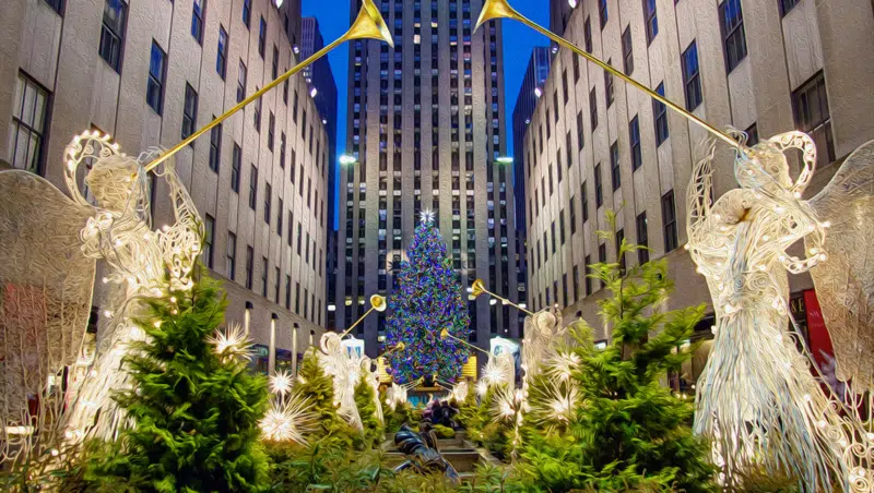 Engel Weihnachtsbaum Rockefeller Plaza