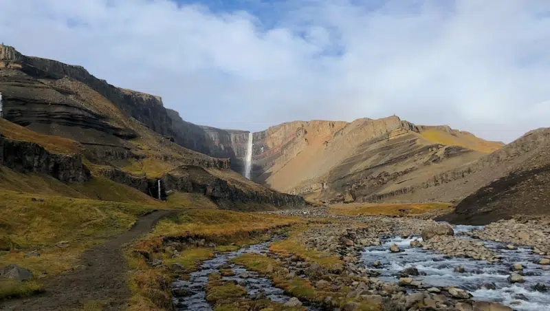 Hengifoss aus Island
