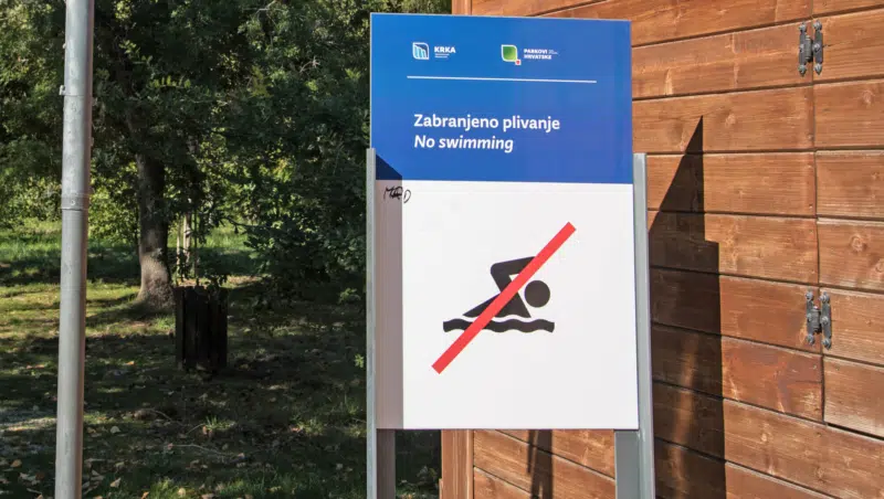 Krka Nationalpark: Schwimmen verboten!