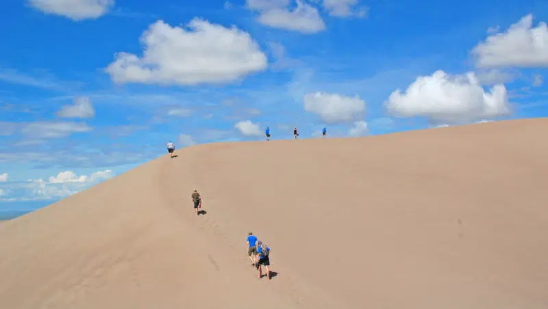 Besteigen Great Sand Dunes