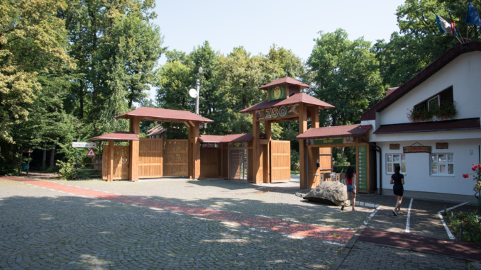 Eingang zum Zoo von Targu Mures