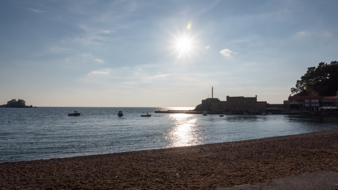 Blick Richtung Kastilo in Petrovac