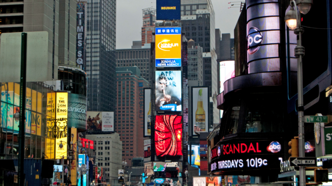 Leuchtreklamen am Times Square