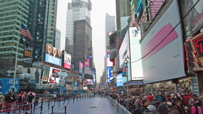Trubel am Times Square