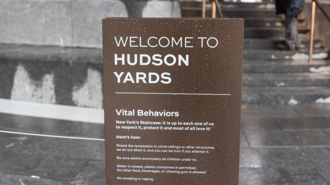 "Welcome to Hudson Yards"